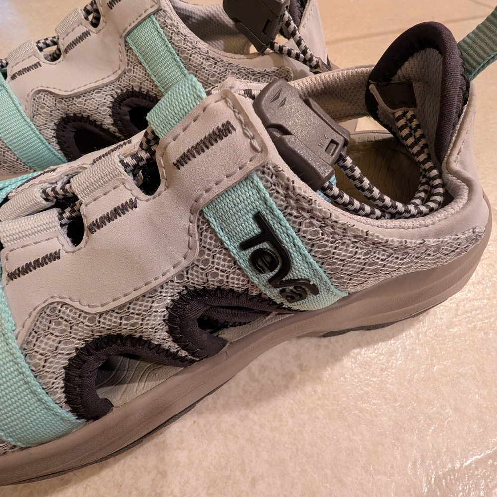 Teva Gray and Mint Shoes